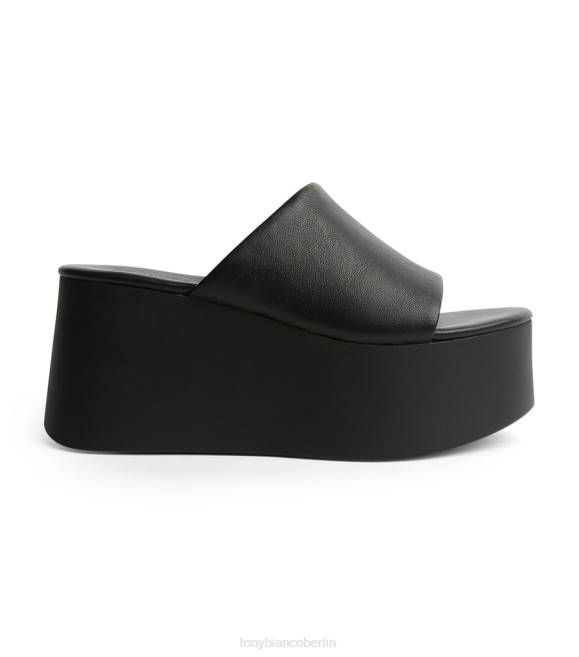 Plateau-Absätze| de Tony Bianco Frauen Tegan-Wedges schwarzes Schafsnappa 46243